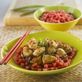 Sesame Chicken and Watermelon