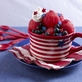 Red White And Blue Watermelon Sundaes