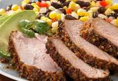 Pork Tenderloin with Roasted Garlic & Red Bell Pepper Chili Rub