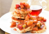 Apple Pancakes with Maple Apple Sauce