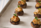 Catfish and Shrimp Stuffed Mushrooms