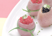 Caviar Stuffed New Potatoes