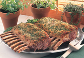 Herb Crusted Racks of Lamb