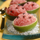 Watermelon Granita-Filled Lime Cups 