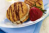 Cinnamon Mocha Ice Cream Sandwiches with Grilled Strawberries