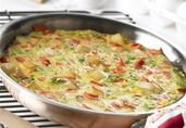 Potato and Smoked Salmon Frittata