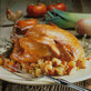 Roast Chicken on a Bed of Winter Vegetables 