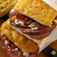 Roast Beef Tenderloin with Red Onion Jam and Gorgonzola Cheese
