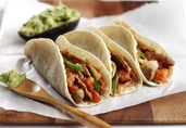 “Strip” Steak, Chile and Onion Tacos