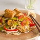 Spicy Asian Pear Catfish with Stir Fried Vegetables
