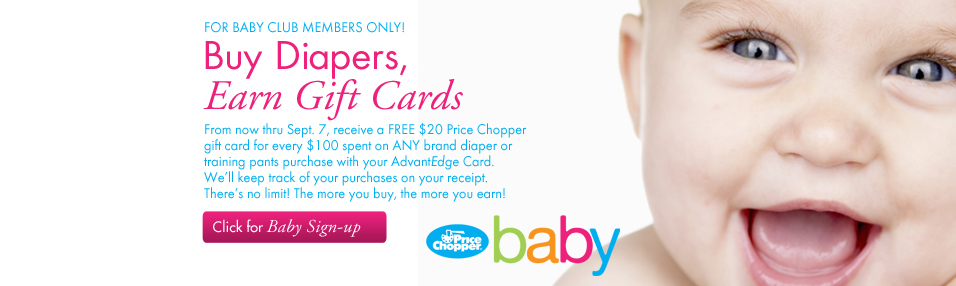 Buy Diapers, Earn Gift Cards