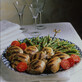 Grilled Chicken with Green Beans and Walnuts