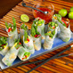 California Asparagus Spring Rolls with Sweet Red Chili Dipping Sauce