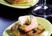 Caramelized Onion & Shrimp Bruschetta