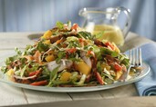 Thai Pork and Mango Salad with Mango-Mint Dressing