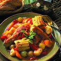 Chicken Brunswick Stew with Roasted Garlic
