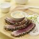 Black and White Encrusted Tuna with Wasabi Aioli
