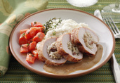 Apple Roasted Turkey Tenderloin with Cider Pan Sauce