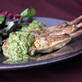 Spiced Lamb Chops with a Spinach Sauce