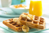 Tropical Orange Waffles