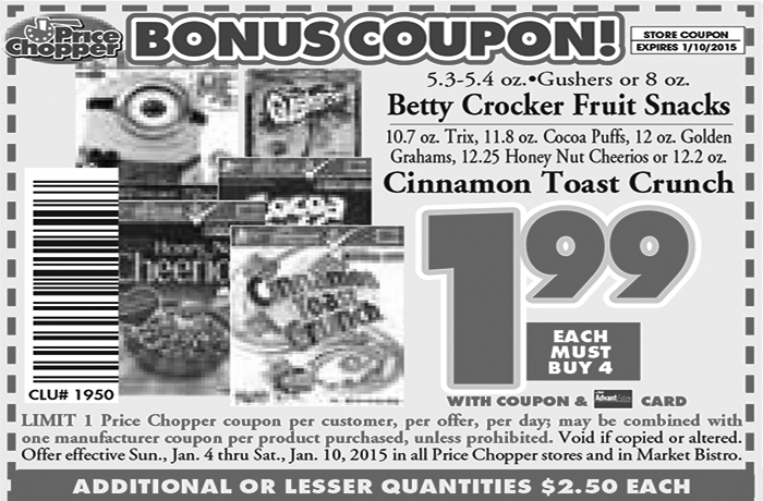 Printable Coupons | Price Chopper