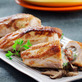 Stuffed Chicken Breast with Mushroom Wine Sauce