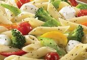 Basil & Garlic Vegetable Pasta with Balsamic Vinaigrette