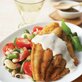 Crispy Fried Catfish with Tomato-Field Peas and Garlic Mayonnaise