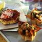 Asian Spiced Chicken in Wonton Cups with Vanilla Apricot Sauce