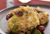 Cranberry-Sage Mini Crab Cakes