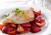 Soufflé Omelet with Balsamic Strawberries 