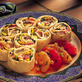 Orange Jalapeno Chicken Party Pinwheels