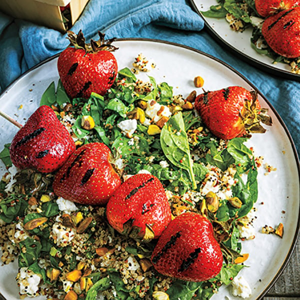 Grilled Strawberry Skewers with Pistachio-Quinoa Salad - Recipe from Price  Chopper