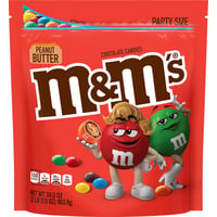  M&M'S Peanut Butter Chocolate Candy Party Size 38