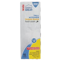 Weis Simply Great - Weis Simply Great Tall Kitchen Trash Bags 13 Gallon  Drawstring (90 count), Shop