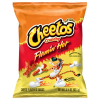 Cheetos Crunchy Cheese Flavored Snack Chips, 3.25 oz Bag - DroneUp