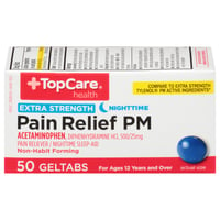 TopCare - TopCare, Health - Pain Relief PM, Extra Strength, Geltabs 
