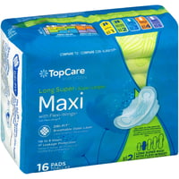 TopCare - TopCare, Everyday - Pads with Flexi Wings, Ultra Thin, Overnight,  Size 4 (28 count), Shop