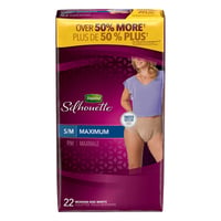 Depend Silhouette Max Absorbency L/XL Modern Rise Incontinence