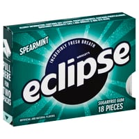 Wrigley's Eclipse Sugarfree Gum, Spearmint - 18 pieces pack