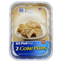 EZ Foil 8x8 Holiday Cake Pan with Lids - Red