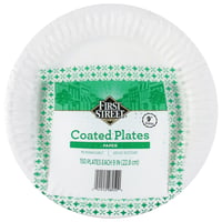 First Street - First Street 10 1/4 Inch Laminated Foam Plates (125 count)