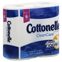 Cottonelle - Cottonelle, Clean Care - Toilet Paper, Double Rolls, 1-Ply ...