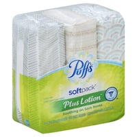 Puffs Plus Lotion Ultra-Soft Facial Tissue Box 3pk 124ct : Home