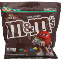 M&Ms Peanut Milk Chocolate Candies, Family Size, 19.2 oz.