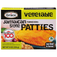 Grace Frozen Jamaican Style Patties with Spicy Beef Filling - 9oz