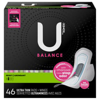 U by Kotex All Nighter Ultra Thin Pads Extra Heavy Overnight With Wings 20  Count