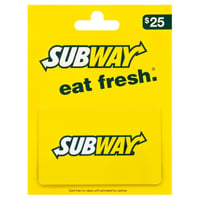 Subway Canada Mascott collectible gift card French/Eng no cash value 