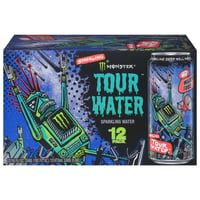 monster tour water 12 pack