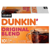 Dunkin' - Dunkin' Original Blend Medium Roast Coffee K-Cup Pods 10
